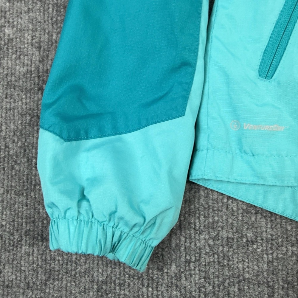 Champion Windbreaker Jacket‎ Kids 7-8 Blue Colorblock Hooded VentureDry Rain - Picture 4 of 11